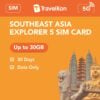 ASIA 5 SIM CARD