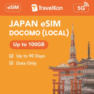 Japan Docomo Local eSIM 100GB 90 Days