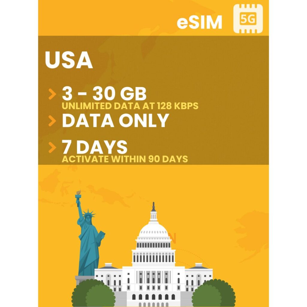 USA ESIM - TravelKon