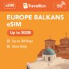 Balkans eSIM 30GB 30 Days