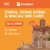China Hong kong macau SIM Card