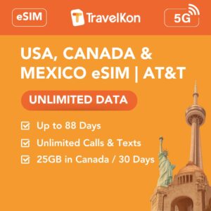 USA, Canada Mexico AT&T Unlimited Data