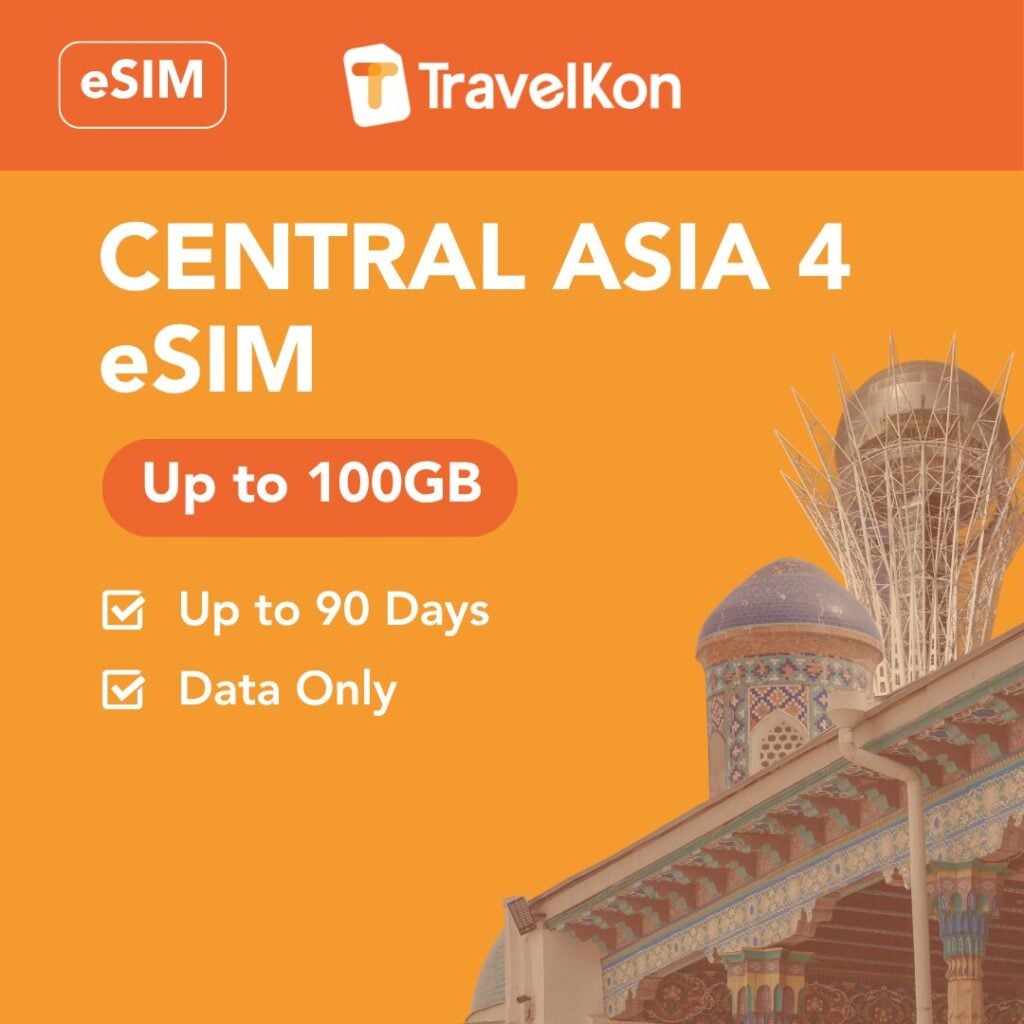 Central Asia 4 eSIM 100GB 90 Days