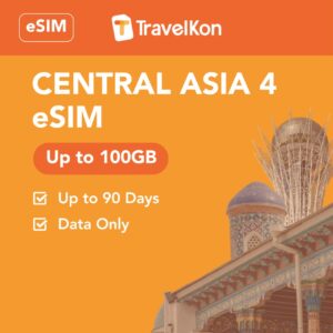 Central Asia 4 eSIM 100GB 90 Days