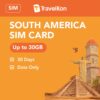South America 30GB 30 Days