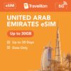 UAE united Arab Emirates 30GB 30 Days