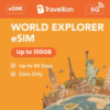 World Explorer 5G eSIM 128 Countries