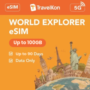 World Explorer 5G eSIM 128 Countries