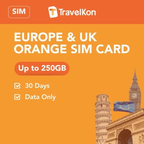 ORANGE SIM CARD 250gb