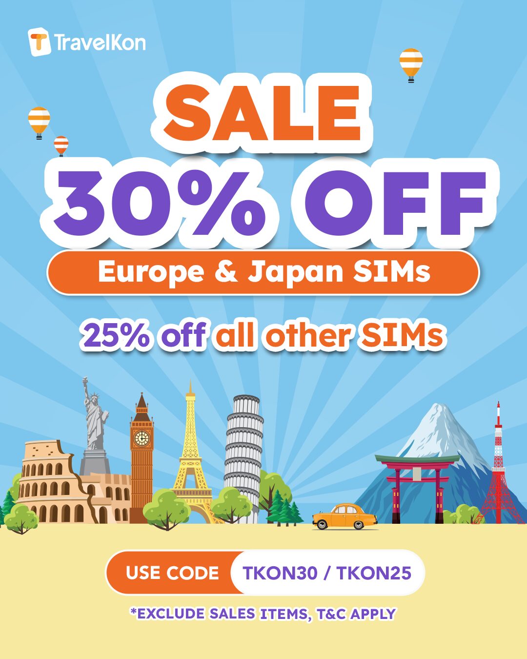 EUROPE AND JAPAN SIM SALE