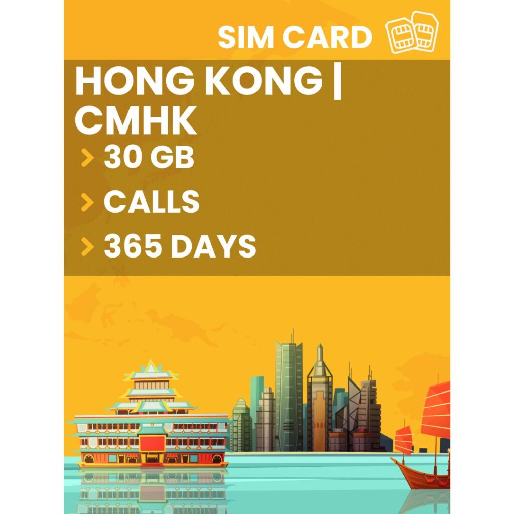 China, Hong Kong & Macau SIM Card 5 20GB DataOnly 30 Days