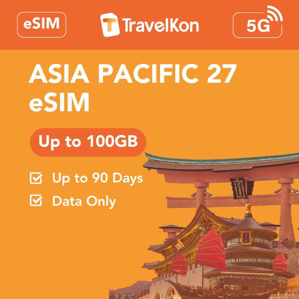 Asia Pacific 27 Countries 100GB eSIM