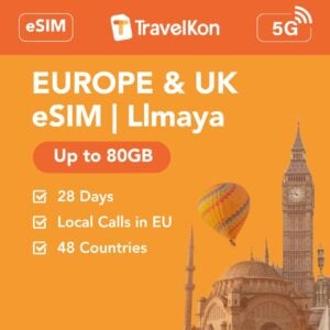Europe & UK 80GB 28 Days