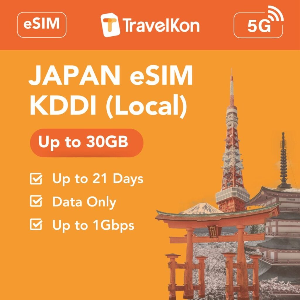 Japan eSIM KDDI 30GB 21 Days