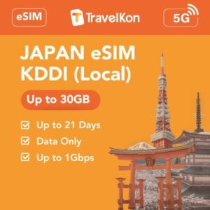 Japan eSIM KDDI 30GB 21 Days