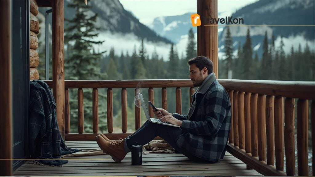 Living in Canada as a digital nomad, esim canada digital nomads Banff mountains