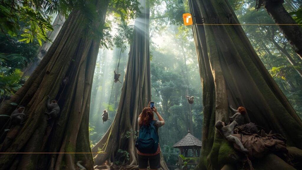 Monkey Forest Bali snap trees