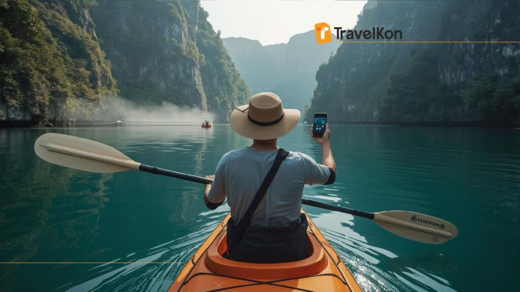 Palawan Philippines Kayaking at Big Lagoon