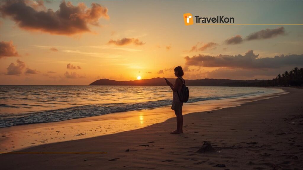 Palawan Philippines Sunset at Nacpan Beach