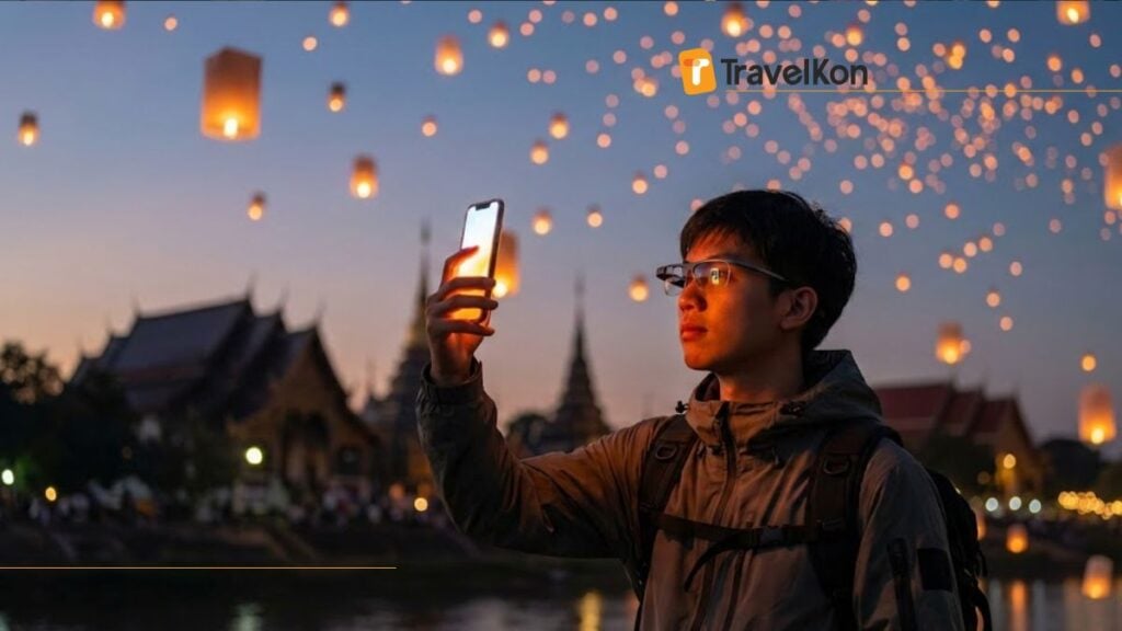 lamp festival thailand Ping River