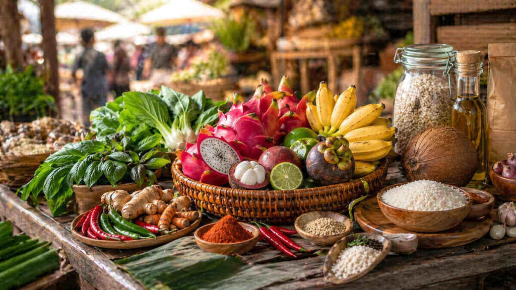 groceries in a market place