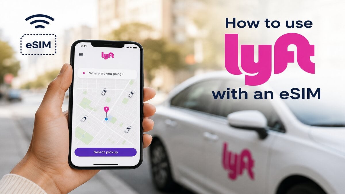 how to use lyft with an esim