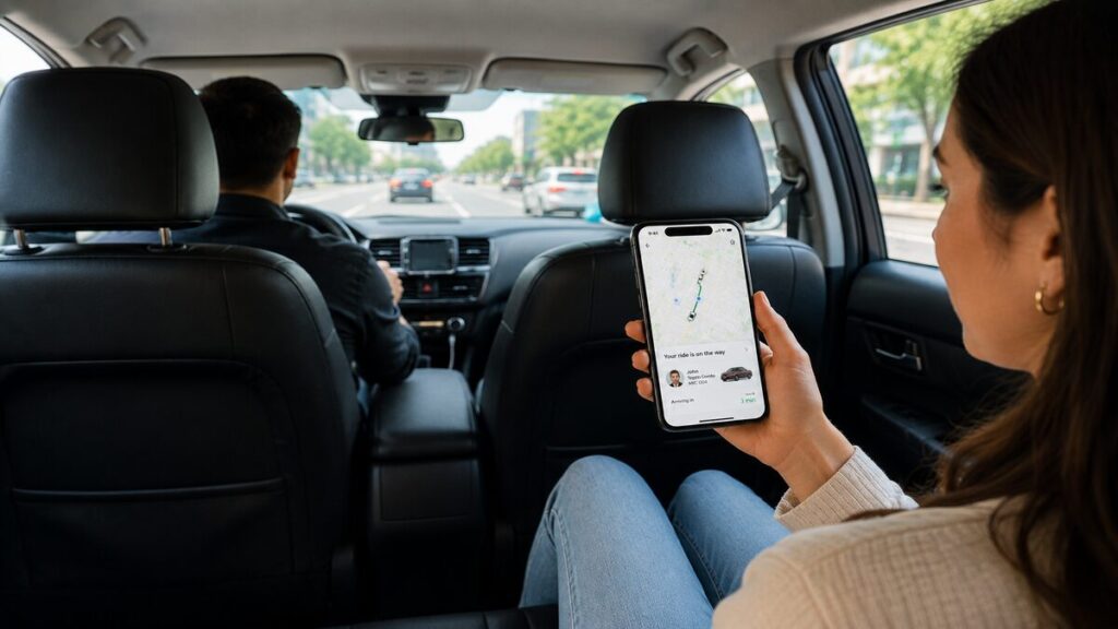 tracking a ride on bolt app