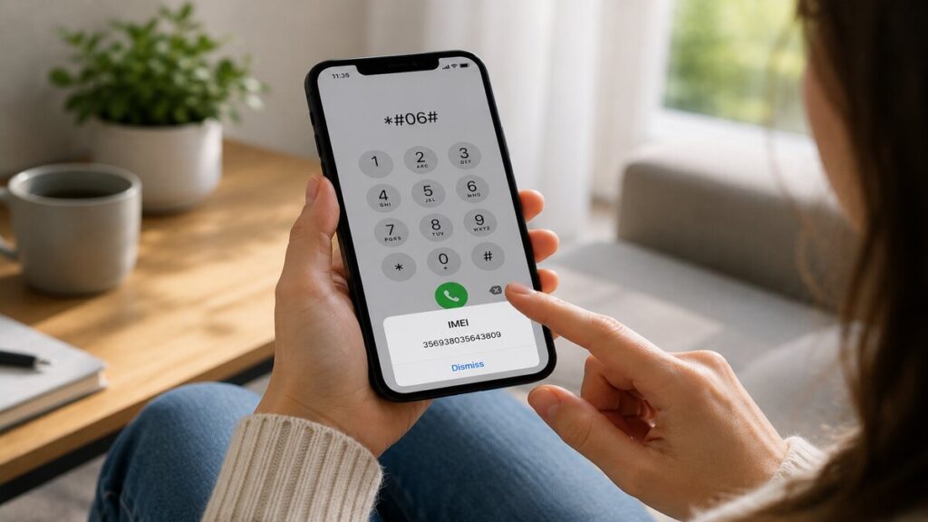 someone searching for the imei number