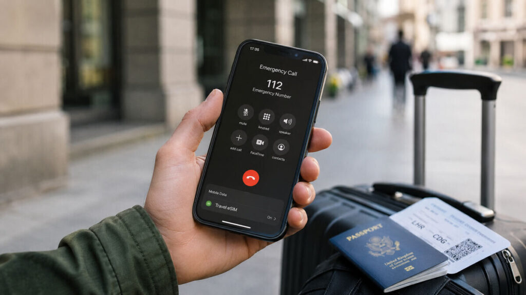 emergency call with esim