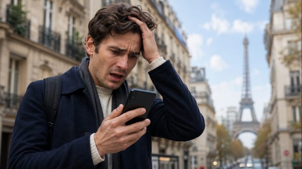 someone looking at their phone