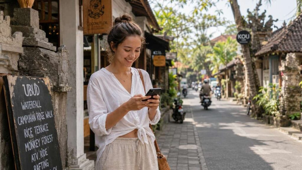 someone looking at their phone reinstall esim