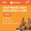 Southeast Asia 5G eSIM 5 Countries